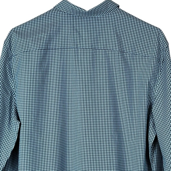 Perry Ellis Men’s Slim Fit Stretch Spread Collar Checkered Shirt Size Medium - Picture 4 of 11